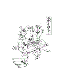 Mower Deck 46-Inch parts for Mtd Gold Lawn Tractor 13AX915T004 / 2011 from AppliancePartsPros.com