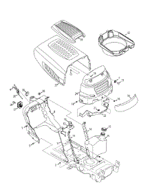 Hood & Dash parts for Mtd Gold Lawn Tractor 13AX915T004 / 2012 from AppliancePartsPros.com