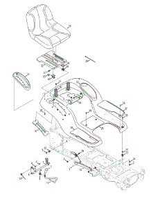 Seat & Fender parts for Mtd Gold Lawn Tractor 13AX915T004 / 2012 from AppliancePartsPros.com