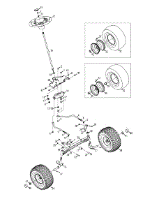 Steering & Axle parts for Mtd Gold Lawn Tractor 13AX915T004 / 2012 from AppliancePartsPros.com
