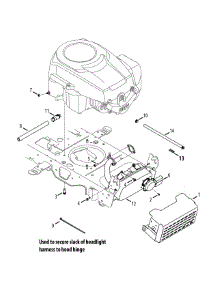 Engine Accessories parts for Mtd Gold Lawn Tractor 13AX935T004 / 2014 from AppliancePartsPros.com