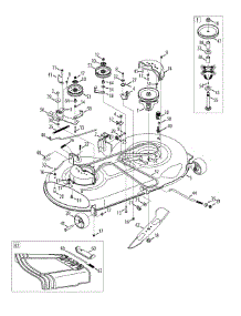 Mower Deck parts for Mtd Gold Lawn Tractor 13AX935T004 / 2014 from AppliancePartsPros.com