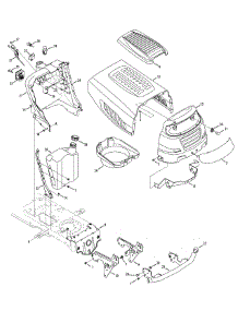 Hood, Grille, Dash & Bumper parts for Mtd Gold Garden Tractor 14AA815K004 / 2008 from AppliancePartsPros.com