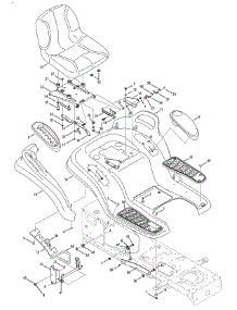 Seat, Fender & Deck Lift parts for Mtd Gold Garden Tractor 14AA815K004 / 2008 from AppliancePartsPros.com