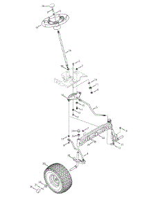 Steering Assembly parts for Mtd Gold Garden Tractor 14AA815K004 / 2008 from AppliancePartsPros.com
