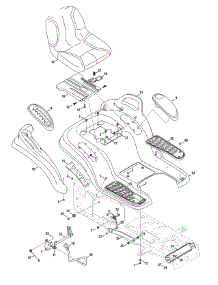 Seat, Fender & Deck Lift parts for Mtd Gold Garden Tractor 14AA815K004 / 2009 from AppliancePartsPros.com