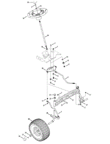 Steering Assembly parts for Mtd Gold Garden Tractor 14AA815K004 / 2009 from AppliancePartsPros.com