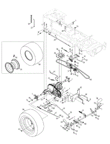 Drive & Rear Wheels parts for Mtd Gold Garden Tractor 14AA945K004 / 2010 from AppliancePartsPros.com