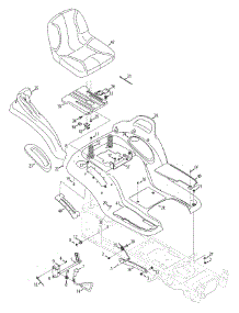 Seat & Fender parts for Mtd Gold Garden Tractor 14AA945K004 / 2010 from AppliancePartsPros.com