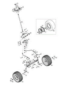 Steering & Axle parts for Mtd Gold Garden Tractor 14AA945K004 / 2010 from AppliancePartsPros.com