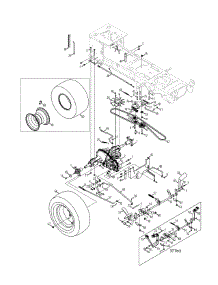 Drive & Rear Wheels parts for Mtd Gold Garden Tractor 14AK945K004 / 2011 from AppliancePartsPros.com