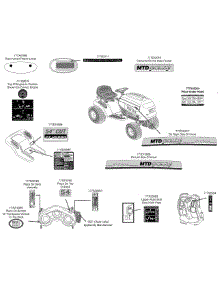 Label Map parts for Mtd Gold Garden Tractor 14AK945K004 / 2011 from AppliancePartsPros.com