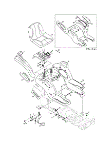 Seat & Fender parts for Mtd Gold Garden Tractor 14AK945K004 / 2011 from AppliancePartsPros.com