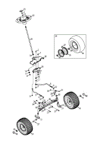 Steering & Axle parts for Mtd Gold Garden Tractor 14AK945K004 / 2011 from AppliancePartsPros.com