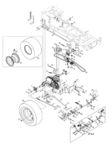 Drive & Rear Wheels parts for Mtd Gold Garden Tractor 14AK945K004 / 2012 from AppliancePartsPros.com