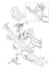 Seat & Fender parts for Mtd Gold Garden Tractor 14AK945K004 / 2012 from AppliancePartsPros.com