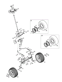 Steering & Axle parts for Mtd Gold Garden Tractor 14AK945K004 / 2012 from AppliancePartsPros.com