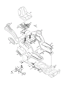 Seat & Fender parts for Mtd Gold Garden Tractor 14AK945K004 / 2013 from AppliancePartsPros.com