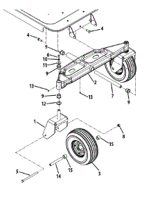 Front Axle 50 Inch parts for Mtd Gold Z-Series 17AF2ACP004 / 2009 from AppliancePartsPros.com