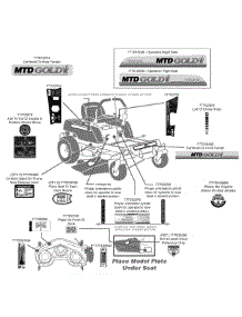 Label Map 50 Inch parts for Mtd Gold Z-Series 17AF2ACP004 / 2009 from AppliancePartsPros.com