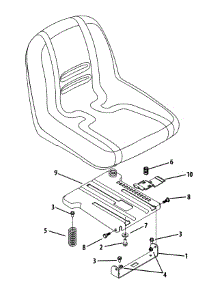 Seat Adjustment parts for Mtd Gold Z-Series 17AF2ACP004 / 2009 from AppliancePartsPros.com