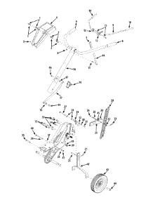 Handle Assembly parts for Mtd Gold Tiller 21A-392B004 / 2009 from AppliancePartsPros.com