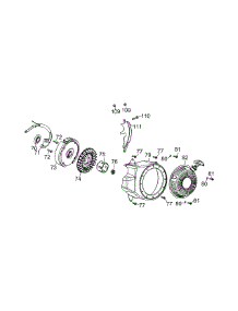 170-V0b Flywheel & Shroud parts for Mtd Gold Tiller 21A-39M5004 / 2013 from AppliancePartsPros.com