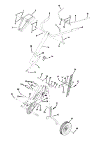 Handle & Wheels parts for Mtd Gold Tiller 21A-39M5004 / 2013 from AppliancePartsPros.com
