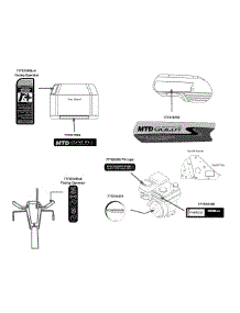 Label Map parts for Mtd Gold Tiller 21A-39M8704 / 2014 from AppliancePartsPros.com