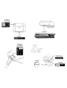 Label Map 21A-39M8704 parts for Mtd Gold Tiller 21A-39M8704 / 2015 from AppliancePartsPros.com