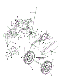 Drive System & Accessories 450 parts for Mtd Gold Tiller 21AB452A004 / 2008 from AppliancePartsPros.com