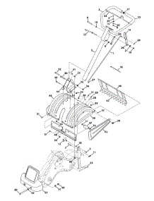 Handle & Tine Shield parts for Mtd Gold Tiller 21AB452A004 / 2009 from AppliancePartsPros.com