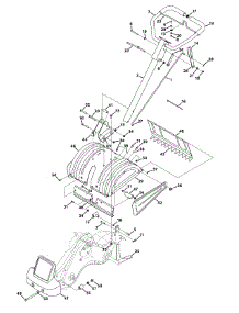 Handle & Tine Shield parts for Mtd Gold Tiller 21AB452A004 / 2010 from AppliancePartsPros.com