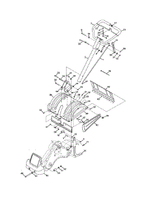 Handle & Tine Shield 450 Series parts for Mtd Gold Tiller 21AB452A004 / 2011 from AppliancePartsPros.com