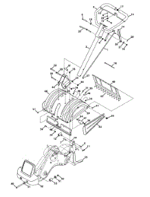 Handle & Tine Shield parts for Mtd Gold Tiller 21AB45M8704 / 2013 from AppliancePartsPros.com