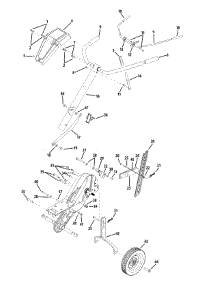 Handle Assembly 21B-39M parts for Mtd Gold Tiller 21B-39M5004 / 2012 from AppliancePartsPros.com