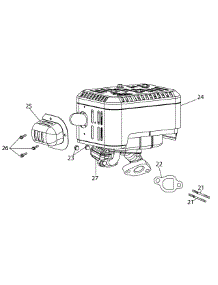 170-Vu Muffler parts for Mtd Gold Tiller 21B-39M8704 / 2013 from AppliancePartsPros.com