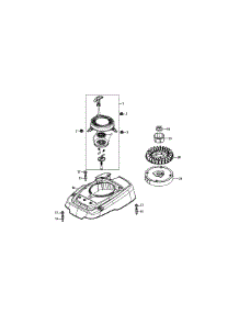 1P70l0a-11 Flywheel & Shroud parts for Mtd Gold Log Splitter 24BF51MM004 / 2011 from AppliancePartsPros.com