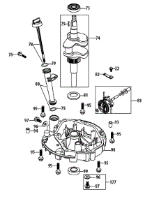 1P70l0a-11 Crankshaft & Crankcase Cover parts for Mtd Gold Log Splitter 24BF51MM004 / 2012 from AppliancePartsPros.com