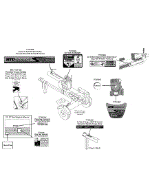 Label Map 24Bf51mx704 parts for Mtd Gold Log Splitter 24BF51MX704 / 2013 from AppliancePartsPros.com