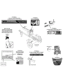 Label Map 24Bf51mx704 parts for Mtd Gold Log Splitter 24BF51MX704 / 2015 from AppliancePartsPros.com