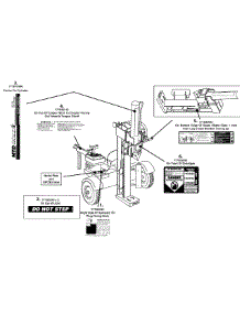 Label Map 27 Ton parts for Mtd Gold Log Splitter 24BF570L004 / 2008 from AppliancePartsPros.com