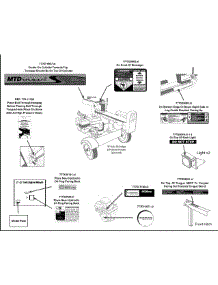 Label Map 24Bg57m1704 parts for Mtd Gold Log Splitter 24BG57M1704 / 2014 from AppliancePartsPros.com