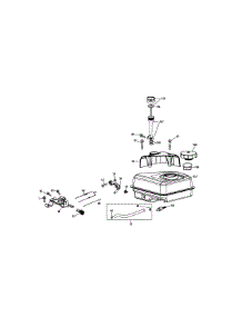 170-L0 Fuel Tank & Mounting parts for Mtd Gold Log Splitter 24BG57M3004 / 2010 from AppliancePartsPros.com
