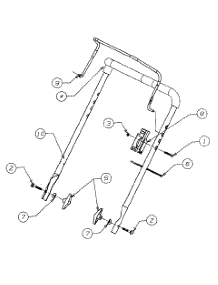 Handle Assembly parts for Mtd Gold Snow Thrower 31AE152-382 / 1998 from AppliancePartsPros.com
