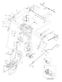 Handle parts for Mtd Gold Snow Thrower 31AE6AHE722 / 2005 from AppliancePartsPros.com