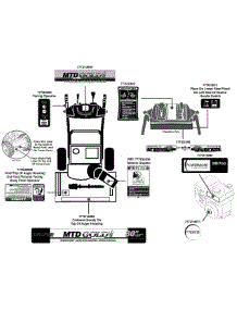 Label Map Mtd Gold parts for Mtd Gold Snow Thrower 31AH55LH704 / 2012 from AppliancePartsPros.com