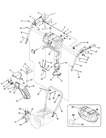 Handle & Discharge Chute parts for Mtd Gold Snow Thrower 31AH5ZLH704 / 2008 from AppliancePartsPros.com