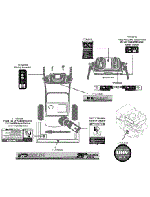 Label Map 31Ah65lg704 parts for Mtd Gold Snow Thrower 31AH65LG704 / 2009 from AppliancePartsPros.com