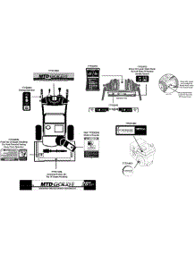 Label Map 31Ah65lg704 parts for Mtd Gold Snow Thrower 31AH65LG704 / 2012 from AppliancePartsPros.com